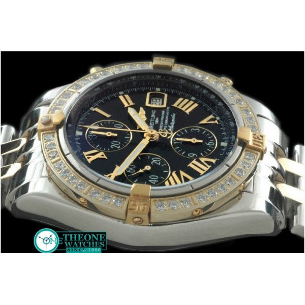 Breitling - Chronomat Evo SS/YG Black Roman A-7750 28800