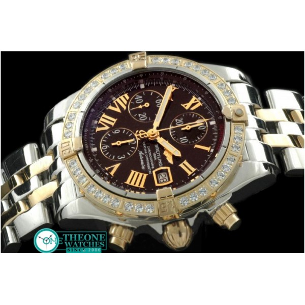 Breitling - Chronomat Evo SS/YG Brown Roman A-7750 28800