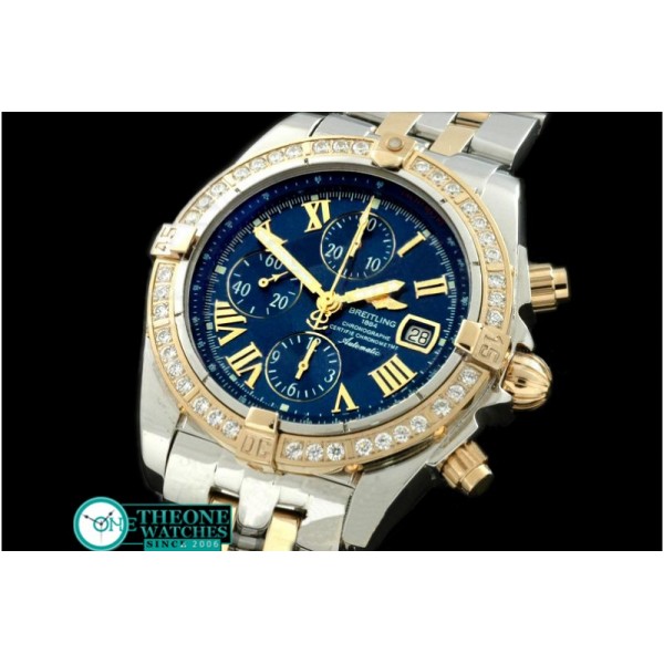 Breitling - Chronomat Evo SS/YG Blue Roman A-7750 28800