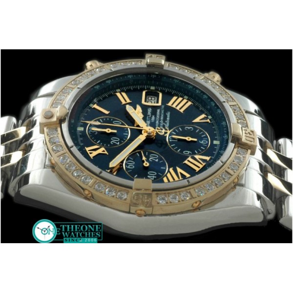 Breitling - Chronomat Evo SS/YG Blue Roman A-7750 28800