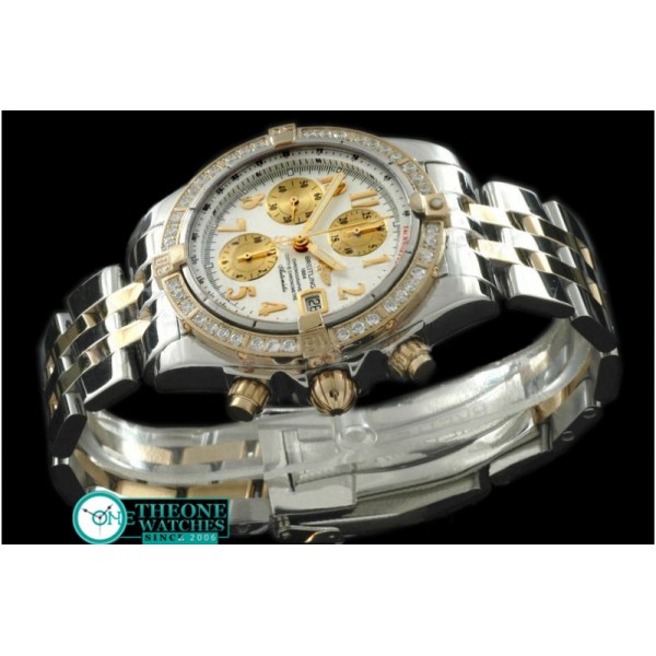 Breitling - Chronomat Evo SS/YG White Numeral A-7750 28800