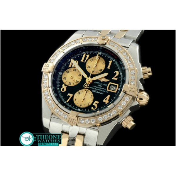 Breitling - Chronomat Evo SS/YG Black Roman A-7750 28800