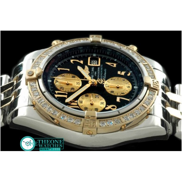 Breitling - Chronomat Evo SS/YG Black Roman A-7750 28800