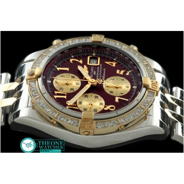 Breitling - Chronomat Evo SS/YG Brown Roman A-7750 28800