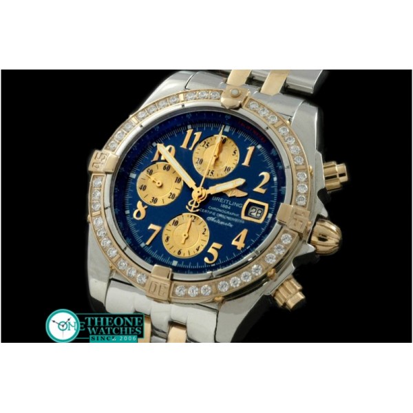Breitling - Chronomat Evo SS/YG Blue Roman A-7750 28800