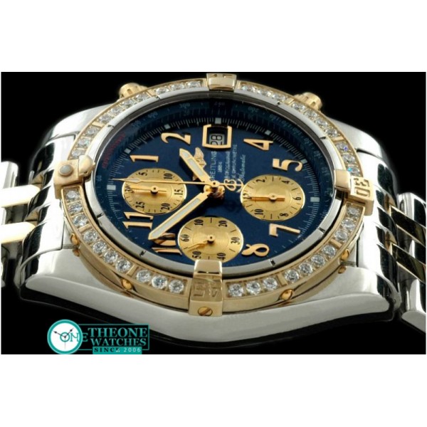 Breitling - Chronomat Evo SS/YG Blue Roman A-7750 28800