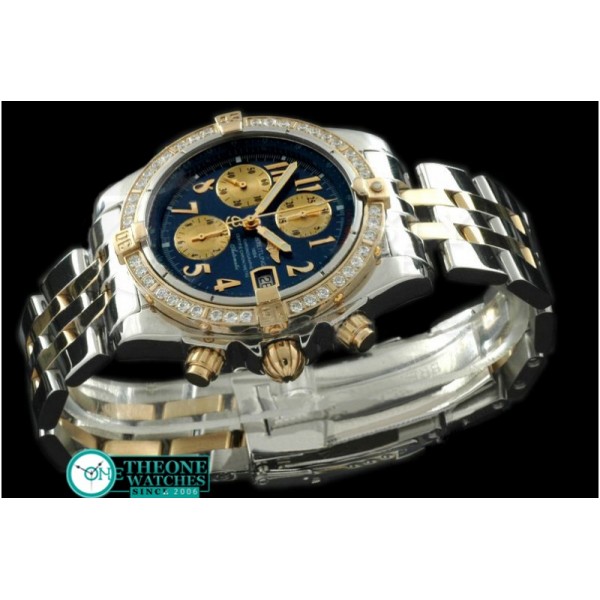 Breitling - Chronomat Evo SS/YG Blue Roman A-7750 28800