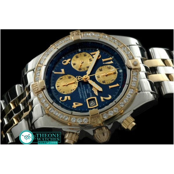 Breitling - Chronomat Evo SS/YG Blue Roman A-7750 28800