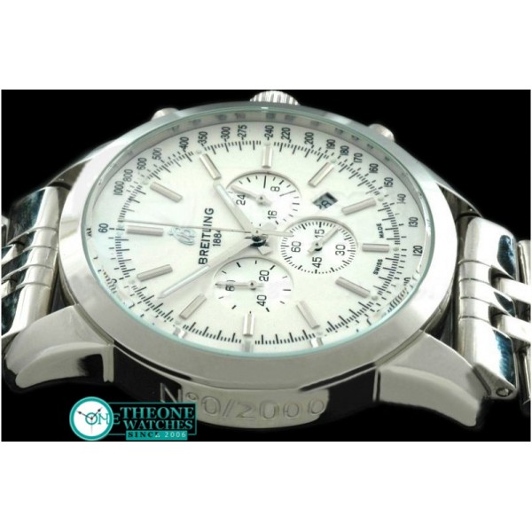 Breitling - TransOcean Chrono SS/SS White Jap OS20 Qtz