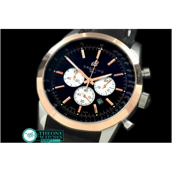 Breitling - TransOcean Chrono SS/YG/LE Black Jap OS20 Qtz