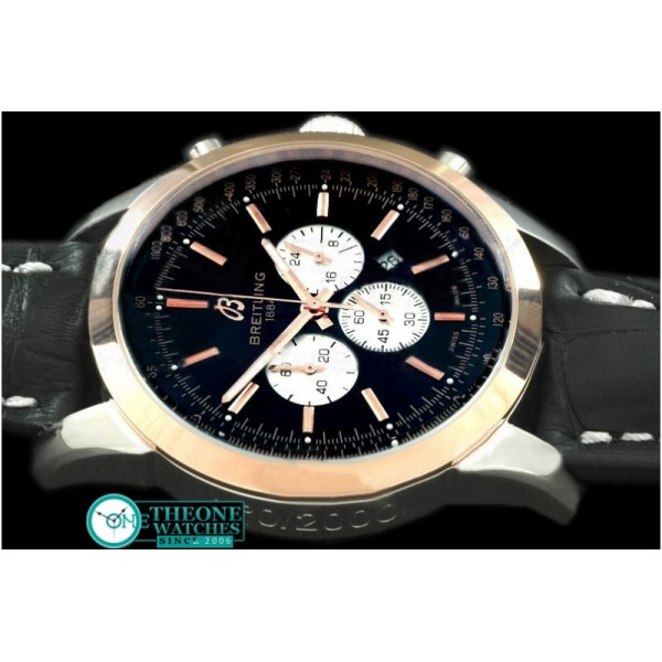 Breitling - TransOcean Chrono SS/YG/LE Black Jap OS20 Qtz