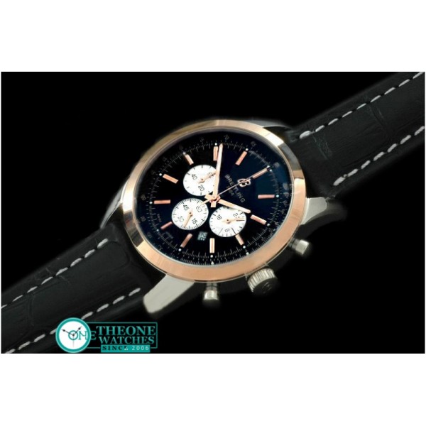 Breitling - TransOcean Chrono SS/YG/LE Black Jap OS20 Qtz