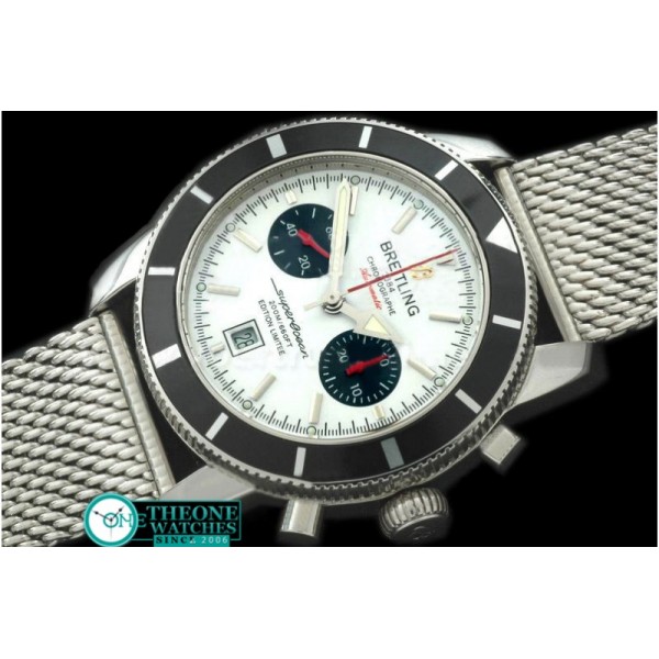 Breitling - Superocean 2010 Heritage Chrono SS/ME White A-7750