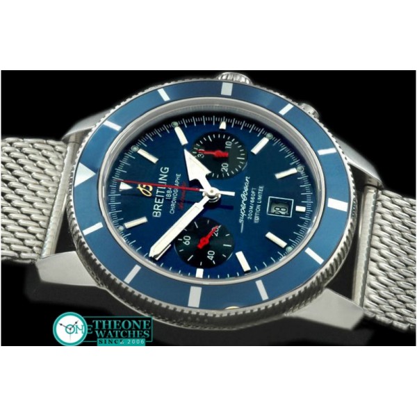 Breitling - Superocean 2010 Heritage Chrono SS/ME Blue A-7750