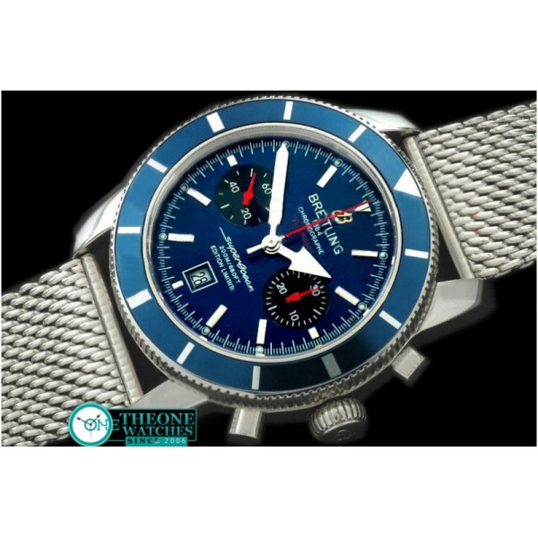 Breitling - Superocean 2010 Heritage Chrono SS/ME Blue A-7750