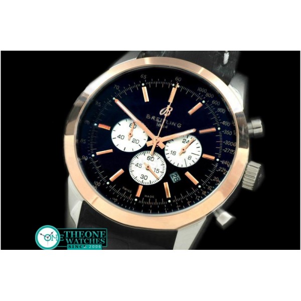 Breitling - Ladies TransOcean Chrono SS/YG/LE Black Jap OS20 Qtz