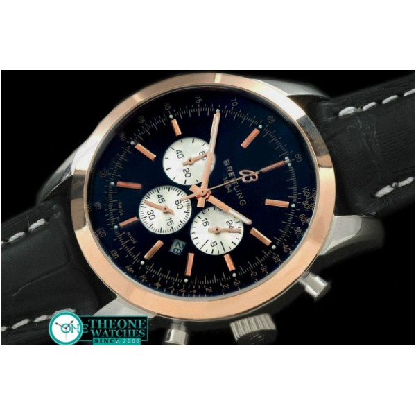 Breitling - Ladies TransOcean Chrono SS/YG/LE Black Jap OS20 Qtz