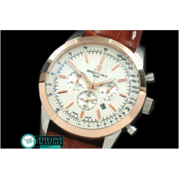 Breitling - Ladies TransOcean Chrono SS/YG/LE White Jap OS20 Qtz