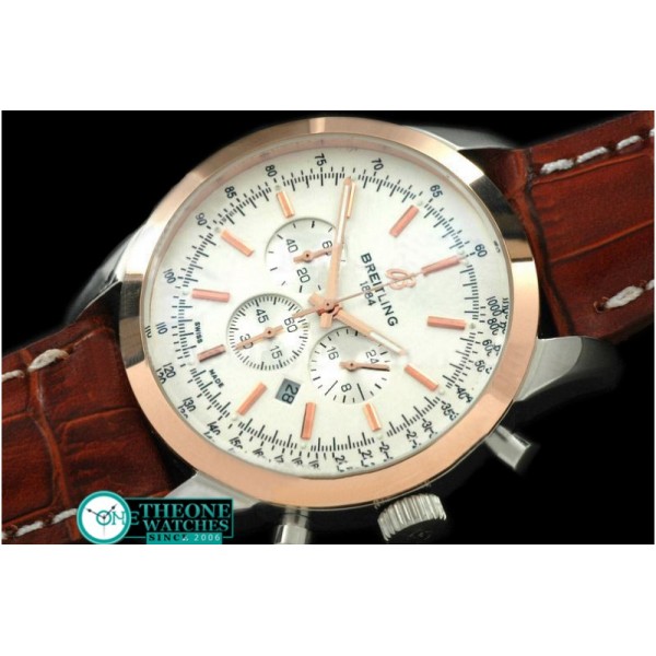 Breitling - Ladies TransOcean Chrono SS/YG/LE White Jap OS20 Qtz