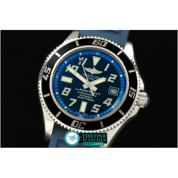 Breitling - 2010 Superocean Abyss SS/RU Blk/Blue A-2824