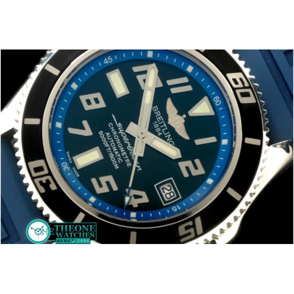 Breitling - 2010 Superocean Abyss SS/RU Blk/Blue A-2824