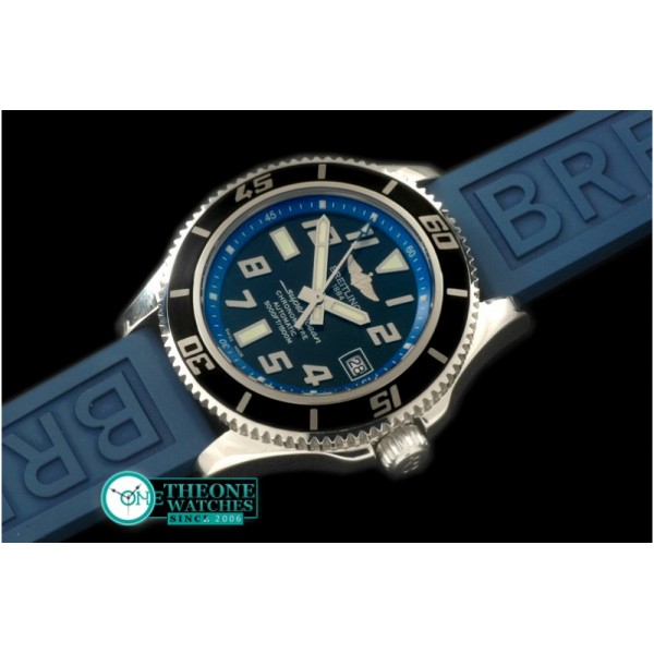 Breitling - 2010 Superocean Abyss SS/RU Blk/Blue A-2824