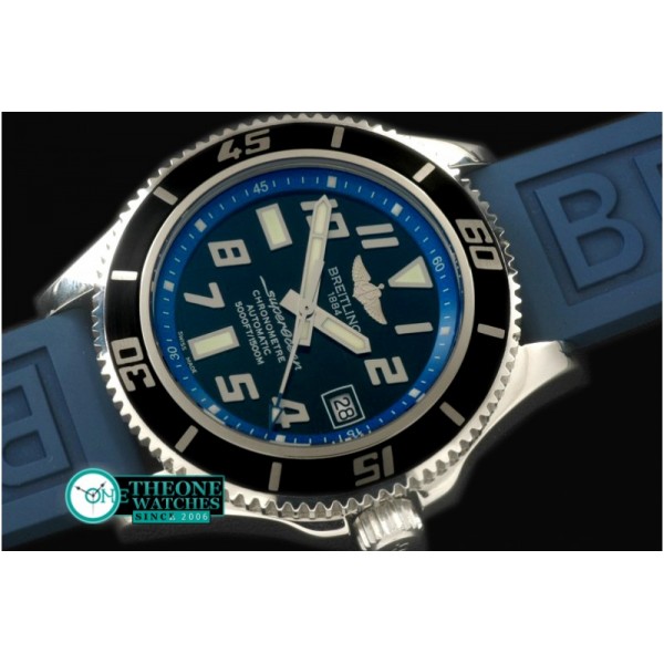 Breitling - 2010 Superocean Abyss SS/RU Blk/Blue A-2824