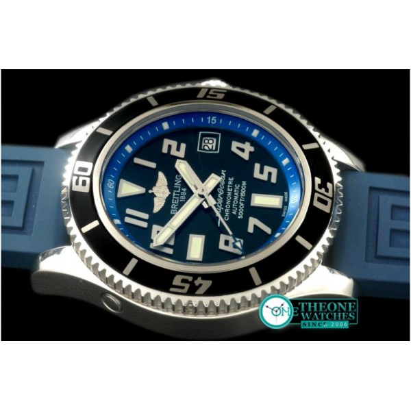 Breitling - 2010 Superocean Abyss SS/RU Blk/Blue A-2824