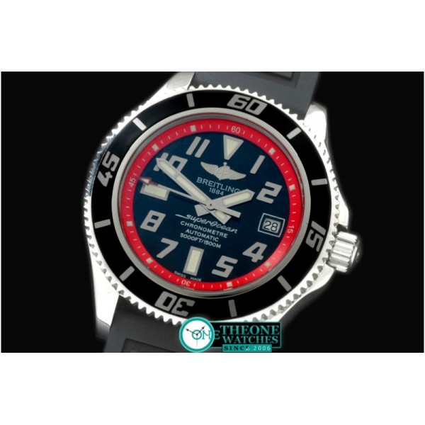 Breitling - 2010 Superocean Abyss SS/RU Blk/Red A-2824