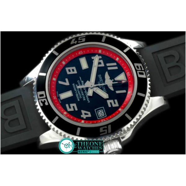 Breitling - 2010 Superocean Abyss SS/RU Blk/Red A-2824