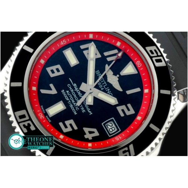 Breitling - 2010 Superocean Abyss SS/RU Blk/Red A-2824