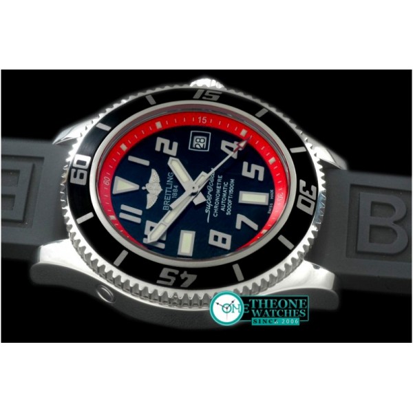 Breitling - 2010 Superocean Abyss SS/RU Blk/Red A-2824