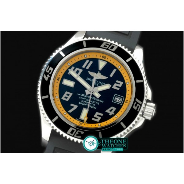 Breitling - 2010 Superocean Abyss SS/RU Blk/Yellow A-2824