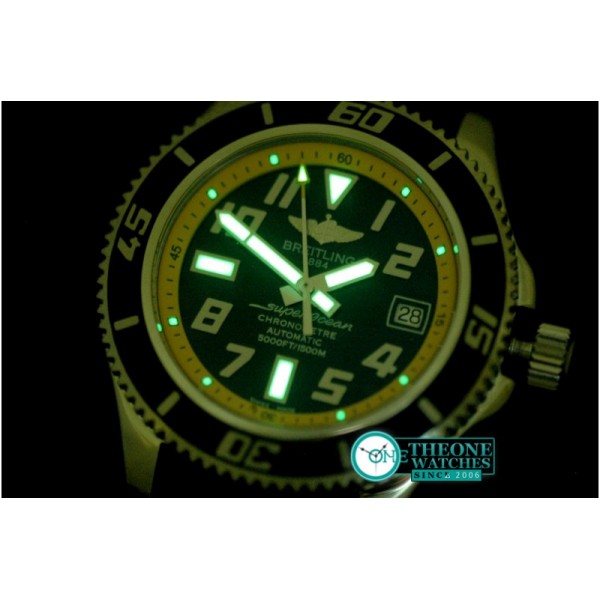 Breitling - 2010 Superocean Abyss SS/RU Blk/Yellow A-2824