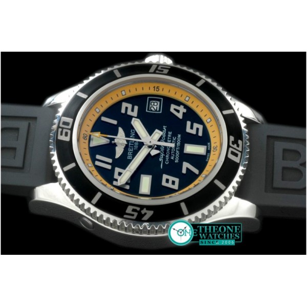 Breitling - 2010 Superocean Abyss SS/RU Blk/Yellow A-2824