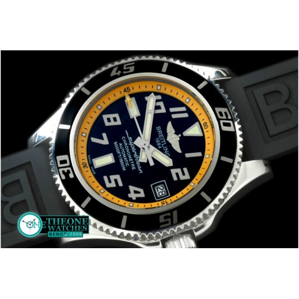 Breitling - 2010 Superocean Abyss SS/RU Blk/Yellow A-2824