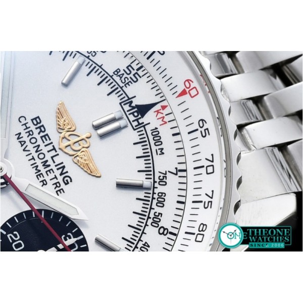 Breitling - Navitimer SS/SS White Sticks A-7750