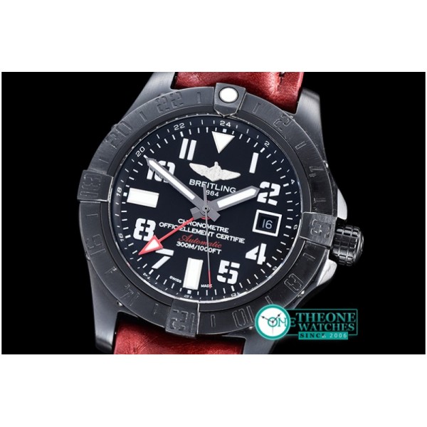 Breitling - Avenger GMT 43mm PVD/LE Black Num Asia 2836