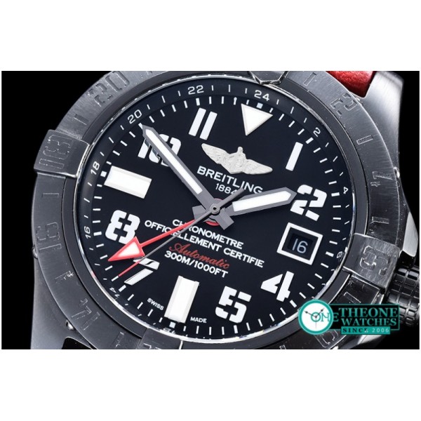 Breitling - Avenger GMT 43mm PVD/LE Black Num Asia 2836