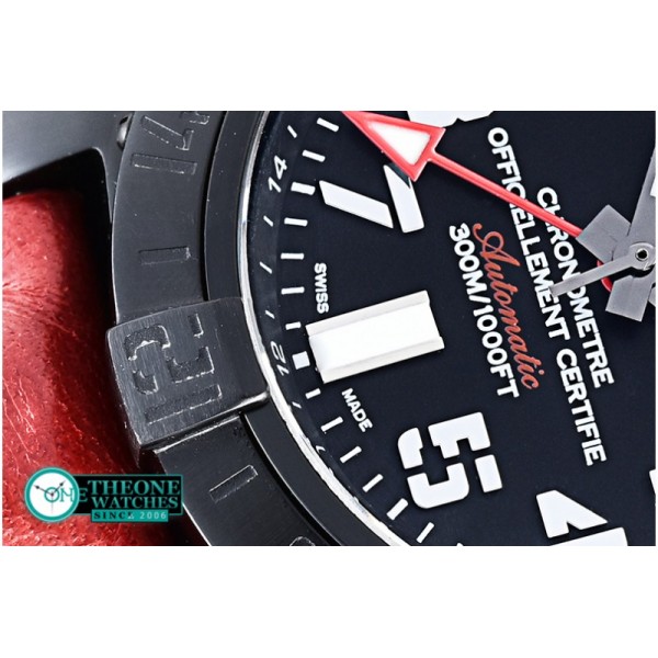 Breitling - Avenger GMT 43mm PVD/LE Black Num Asia 2836