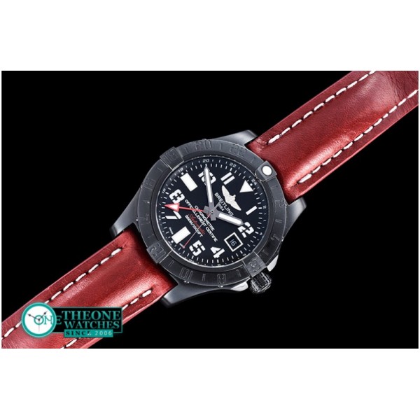 Breitling - Avenger GMT 43mm PVD/LE Black Num Asia 2836