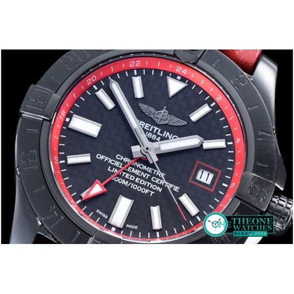 Breitling - Avenger GMT 43mm PVD/LE Black CF Sticks Asia 2836