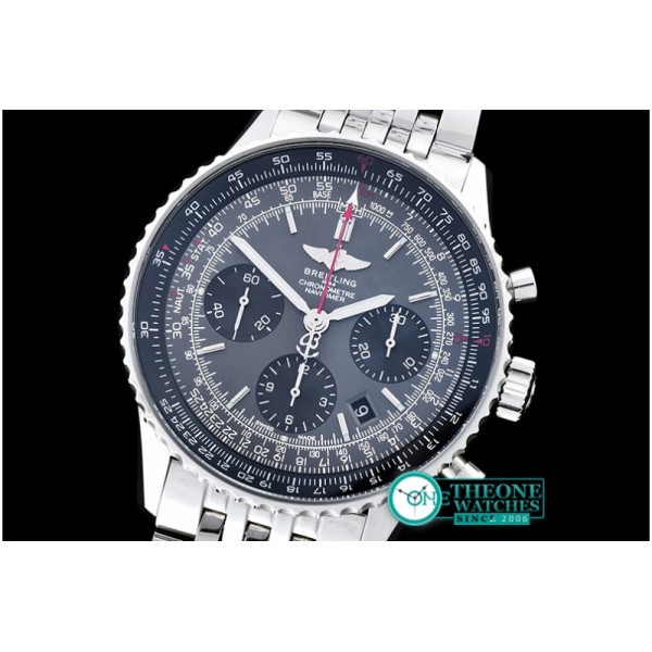 Breitling - Navitimer SS/SS Grey/Black Asia 7750 Mod