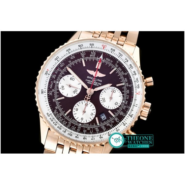 Breitling - Navitimer RG/RG Brown Asia 7750 Mod