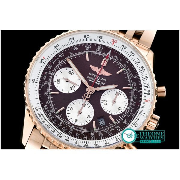 Breitling - Navitimer RG/RG Brown Asia 7750 Mod