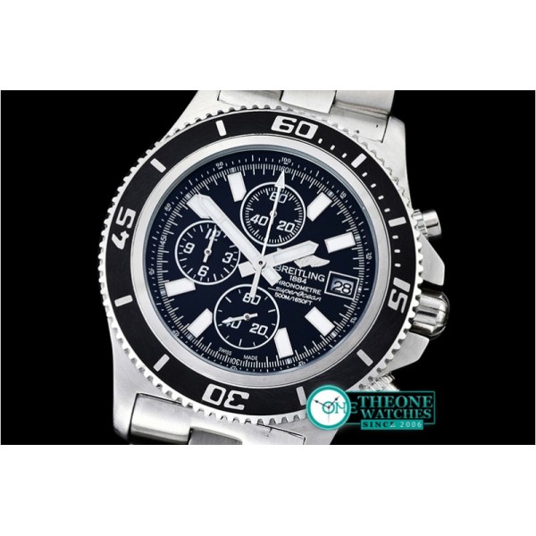 Breitling - Superocean Abyss 44 SS/SS Blk/Wht VK Quartz