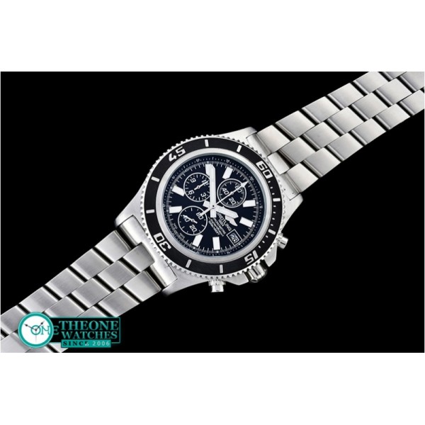 Breitling - Superocean Abyss 44 SS/SS Blk/Wht VK Quartz