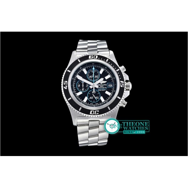 Breitling - Superocean Abyss 44 SS/SS Blk/Blue VK Quartz