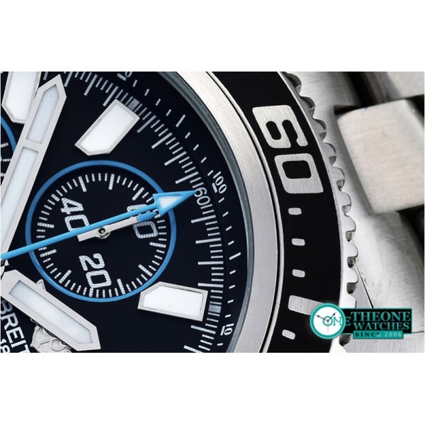 Breitling - Superocean Abyss 44 SS/SS Blk/Blue VK Quartz