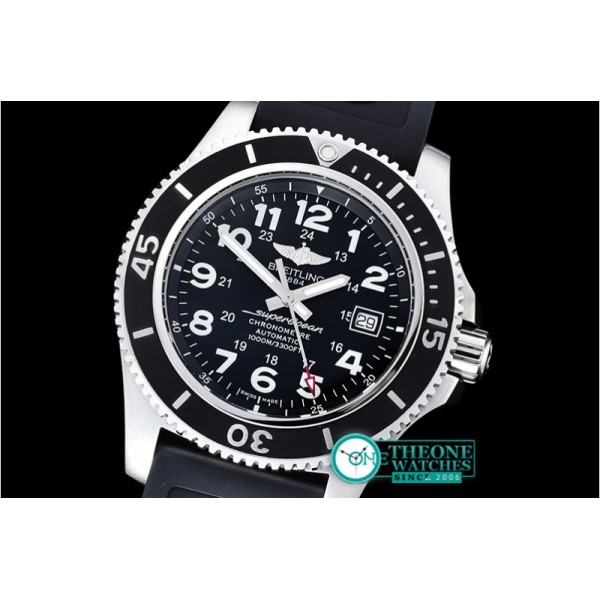 Breitling - SuperOcean 44mm SS/RU Black Num Noob Asia 2824